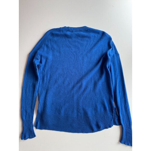 THEORY Karenia L Royal Blue 100% Cashmere Knit Oversized Sweater, Size P/S - Picture 12 of 16